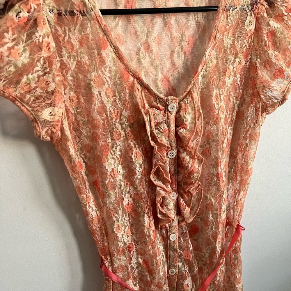 Wrapper Sheer Blouse - image 2